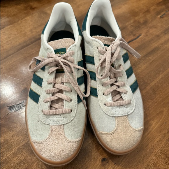 adidas Shoes - adidas Beige Pink Green Gum-sole Women's Sneakers